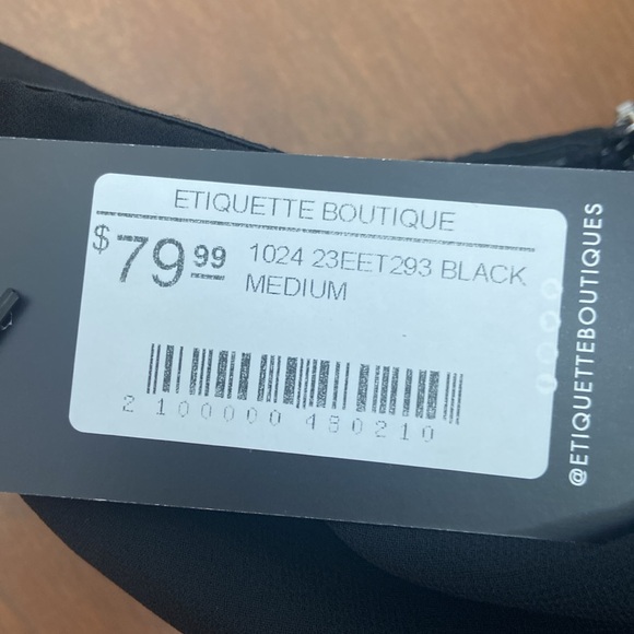 Etiquette Boutique Formal dress.  Strapless, sexy and elegant size M, Bkack - Picture 3 of 6